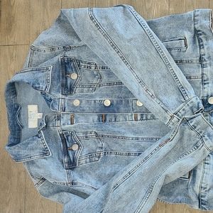 Denim button up jean jacket